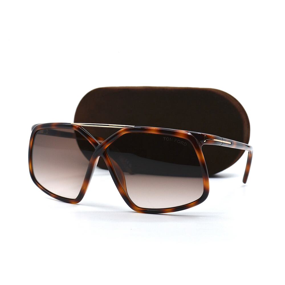 TOM FORD MERYL TF1038/S 52F HAVANA BROWN AUTHENTIC SUNGLASSES - Picture 5 of 15